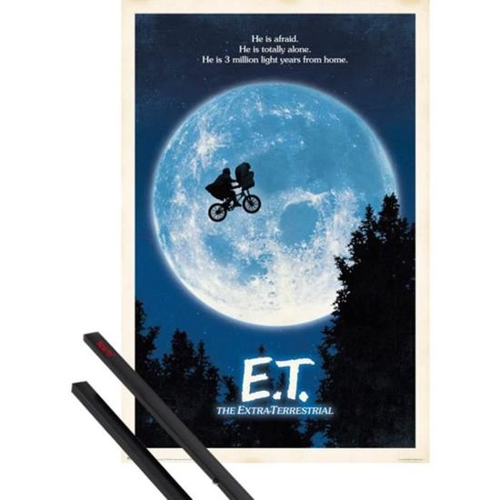 Affiche Sérigraphiée E.T. Signée Drew Struzan – Tirage Signé Et Numéroté, 36x24 Pouces