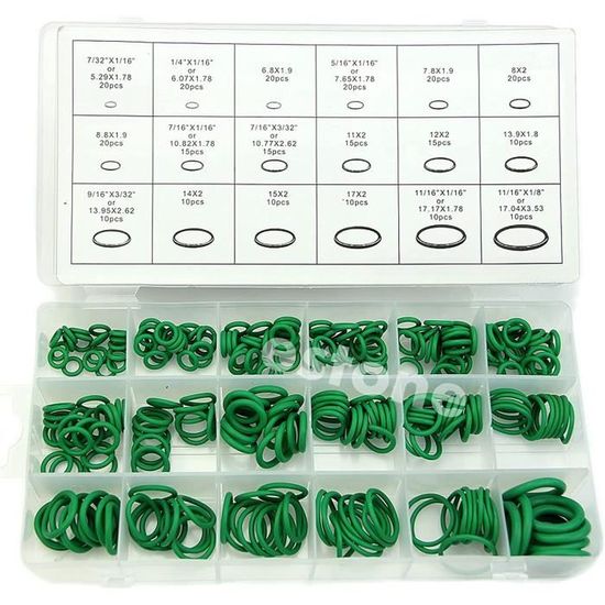 Kit 270 Joints Toriques Caoutchouc - 18 Tailles Différentes Pour Plomberie, Pneumatique & Industriel