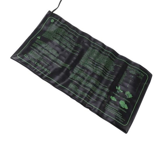 Tapis Chauffant Plantes Avec Thermostat 54x27 Cm – Étanche, Minuterie, Télécommande – Pour Germination, Semis, Serre Intérieure