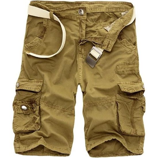 Short Femme Bermuda Imprimé été - Taille Haute, Ceinture Ajustable | 95% Polyester, 5% élasthanne | Confortable Et Léger Bermuda Polyester élastique