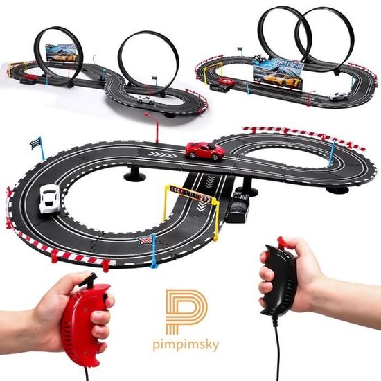 Circuit Train électrique LZDMY 66 Pièces - Jeu Construction Enfant 3-8 Ans Avec Véhicules