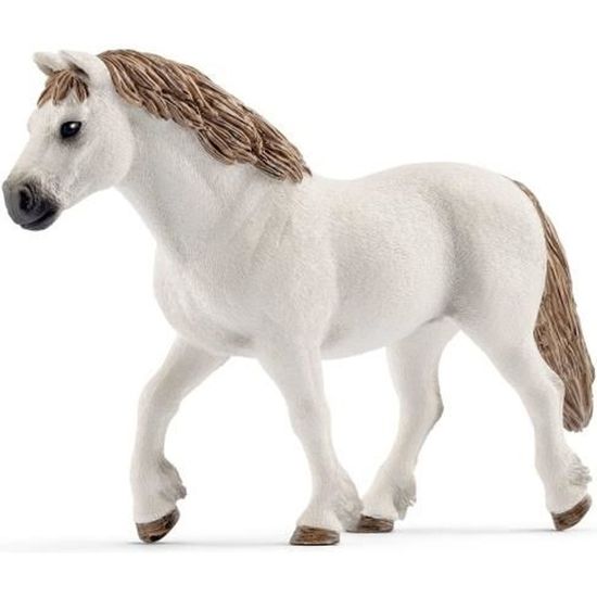Figurine SCHLEICH - Ponette de race gallois - Blanc et marron - Pour enfants dès 3 ans