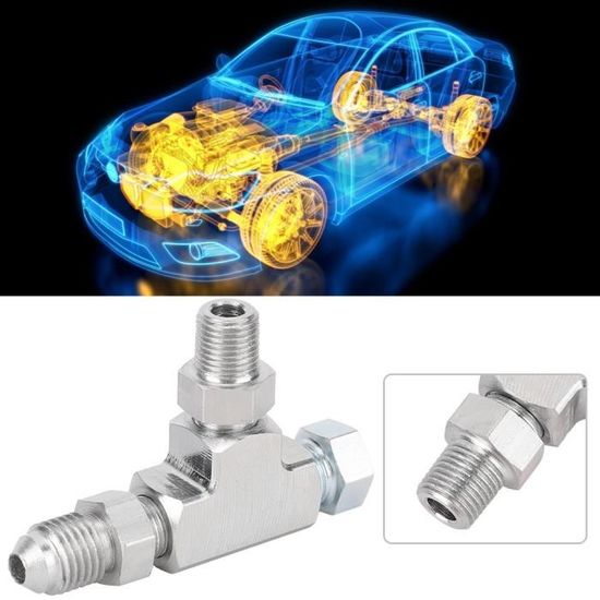 Ausla Accouplement Rapide Té D'Accès, Laiton 1/4in Valves Té Adaptateur