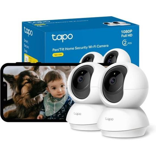 TP-Link Tapo C225 Surveillance Caméra WiFi intérieure 2K QHD, Détection de Personne, Vision Nocturne Personnalisable, Compatible avec Alexa et Google Assistant TP-Link Tapo C225 Surveillance Caméra WiFi intérieure 2K QHD, Détection de Personne, Vision Nocturne Personnalisable, Compatible avec Alexa et Google Assistant
