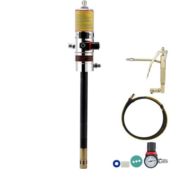 VEVOR Pompe à Graisse Pneumatique Rapport Pression 50:1 Pompe à Seau De Graisse Pneumatique Tuyau 4 M Pistolet A Graisse Pompe A Graisse Portable Avec 91425699 VEVOR Pompe à Graisse Pneumatique Rapport Pression 50:1 Pompe à Seau De Graisse Pneumatique Tuyau 4 M Pistolet A Graisse Pompe A Graisse Portable Avec 91425699