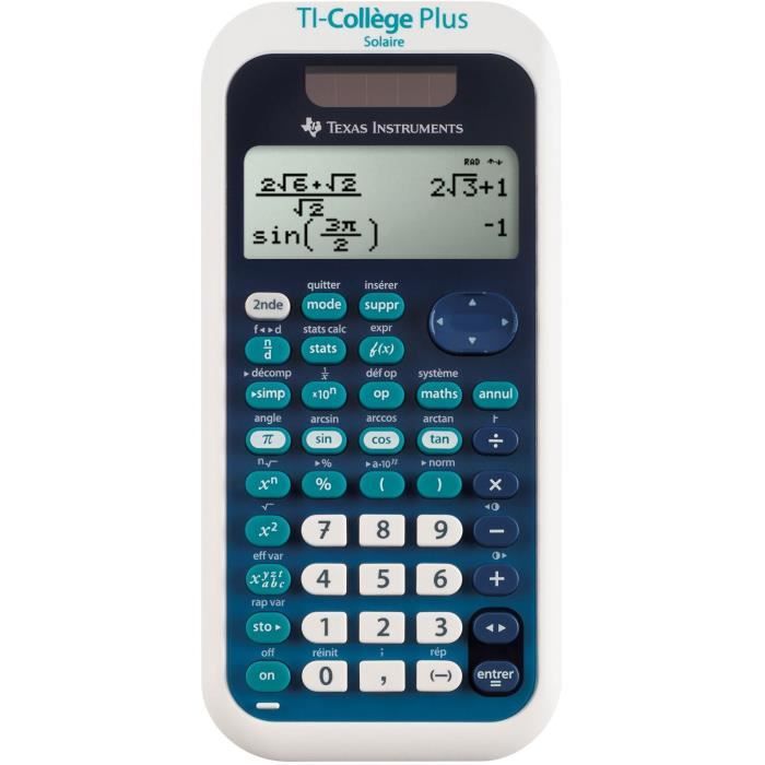 TEXAS INSTRUMENTS Calculatrice Scientifique TI College Plus