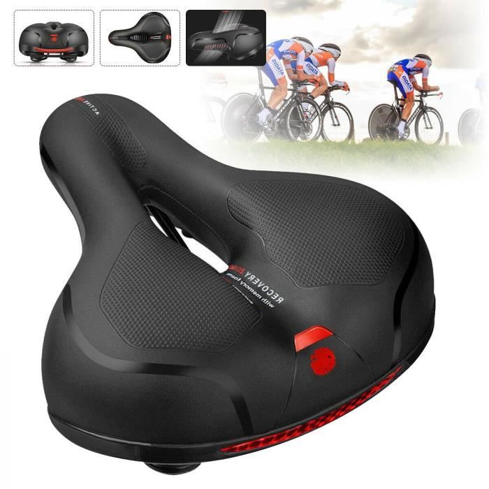 Selle de vélo confortable, Selle Vélo Gel Ergonomique, Siège de Vélo pour Bicyclette VTT Vélos de Montagne Pliants
