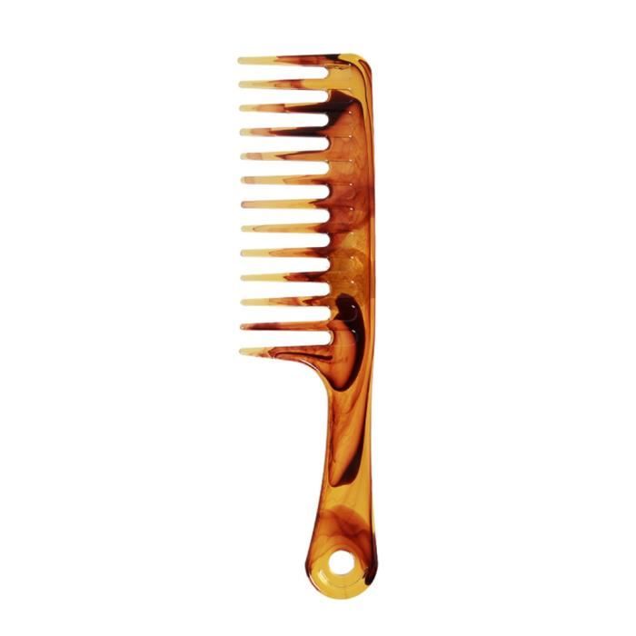 NOUVEAU Massage couleur ambre peigne de tendon de boeuf naturel cheveux portables barbe soins de santé EN624