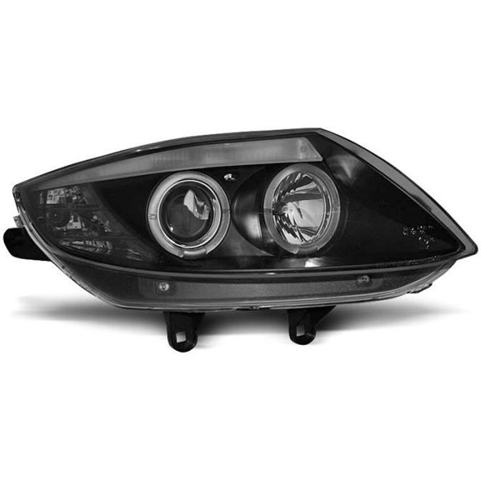Paire de feux phares BMW Z4 E85 E86 02-08 angel eyes noir (M78)