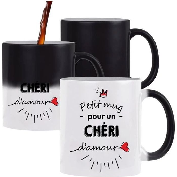 Tasse Petit Mug magique d'un Chéri d'amour | Idée Tasse Cadeau Couple Saint Valentin Homme Anniversaire Noël