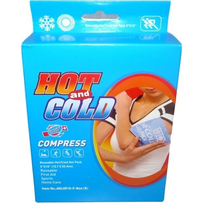 Deluxe réutilisable chaud/froid gel pack réutilisable