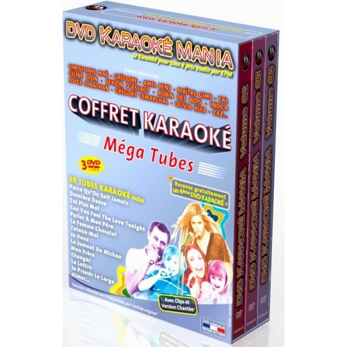 Coffret 3 DVD Karaoké Mania -Mega Tubes-