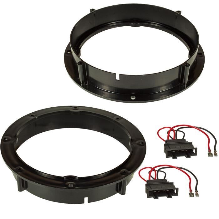 Adaptateur pour anneaux de haut-parleur + câble pour vw Golf 6 7 Passat Polo Up Beetle Siège Arosa Mii Toledo Skoda Fabia Octavia