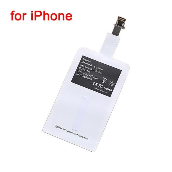 Chargeurs,Récepteur de chargeur sans fil QI 5W Micro USB C type c Module de récepteur de Charge sans fil - Type for iPhone