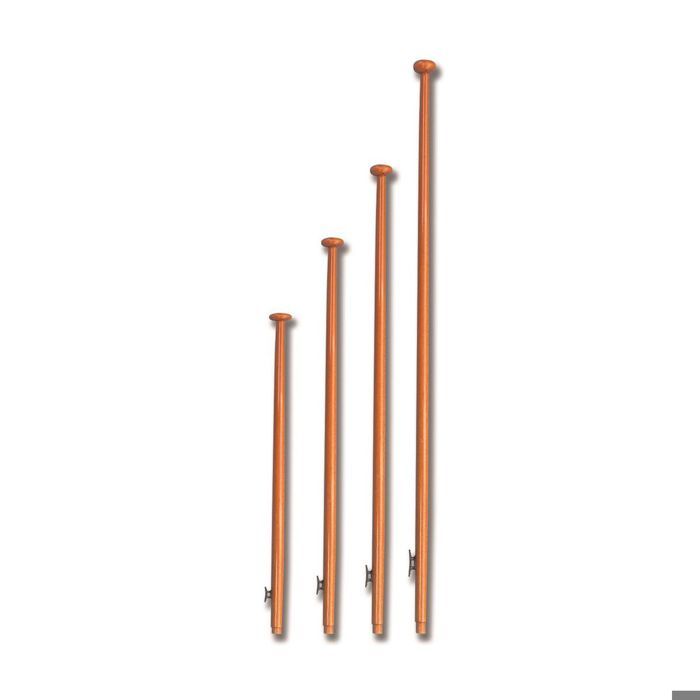Hampe de pavillon bois verni Modele 100 cm