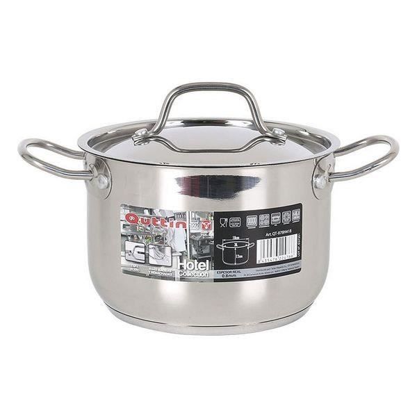 Marmite avec couvercle en acier inoxydable Quttin - mesure:ø 40 x 20 cm