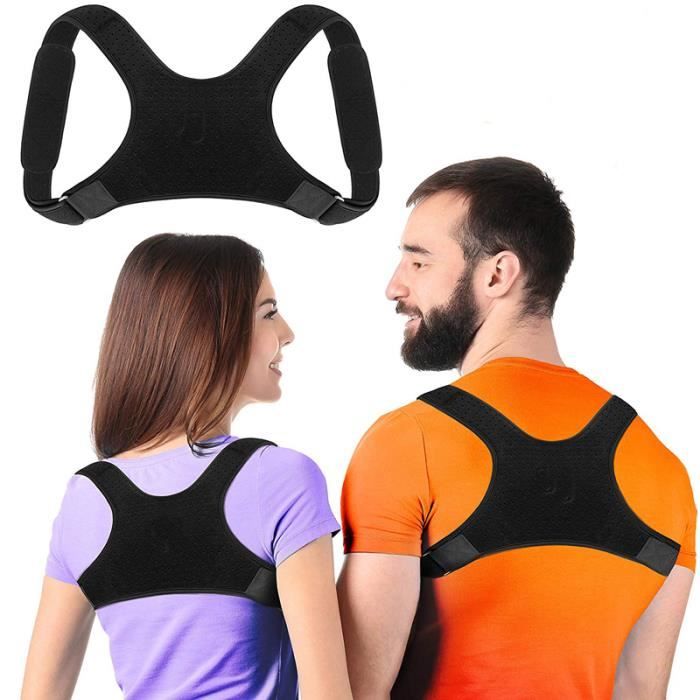 Correcteur de posture du dos réglable, correction de la posture du dos et de l'épaule lombaire, adulte unisexe