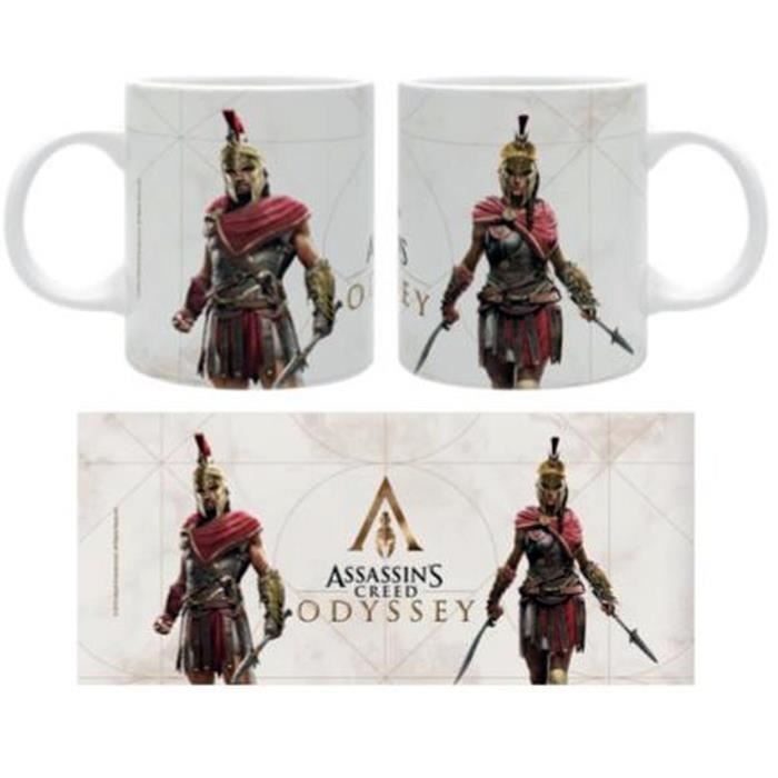 Tasse Assassin's Creed Heroe blanc, imprimé, en céramique, capacité env. 320 ml. 9,5 cm