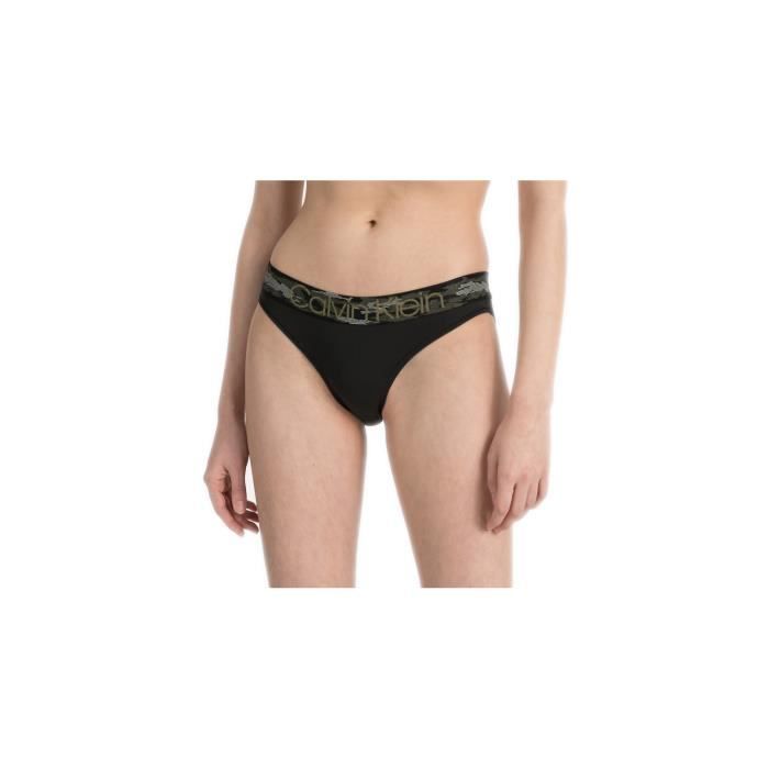 Culotte Calvin Klein noire et camouflage pour femme - Couleur: Noir - Taille: L
