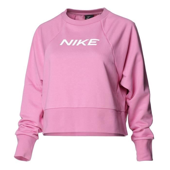 NIKE Sweat de Fitness Dry Get Fit Fc Cw Cp El G - Femme - Rose