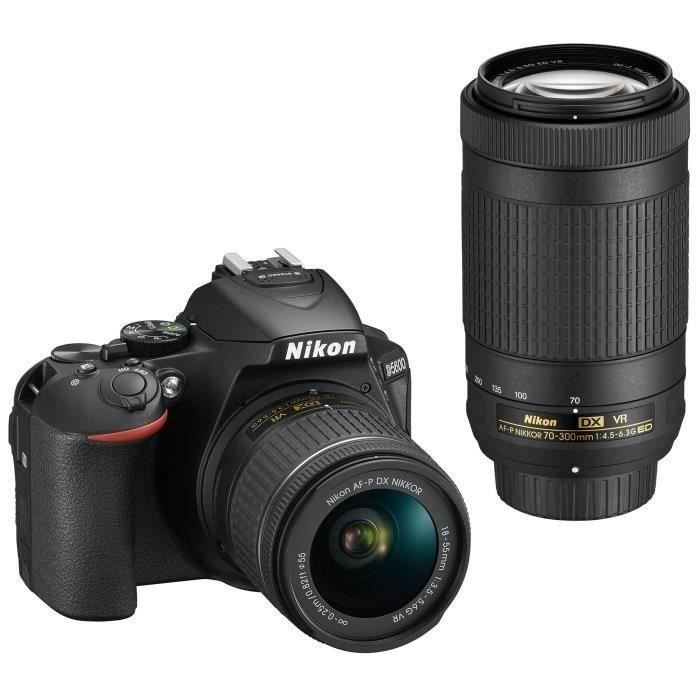 Pack Expert : NIKON D5600 + 2 Objectifs AF-P 18-55 VR + AF-P 70-300 VR
