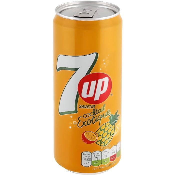 Seven up (7up) Exotique Tropical Pack de 33 cl x 24