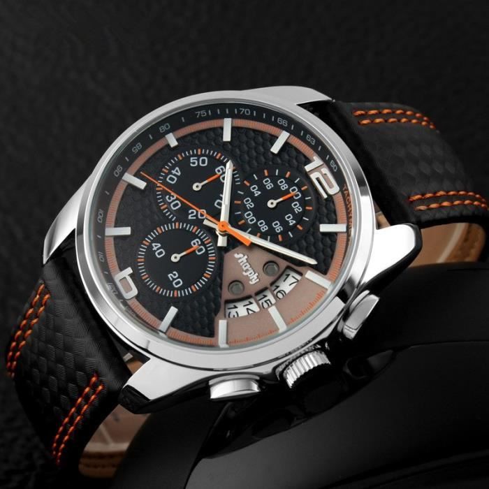 SHARPHY® Montre chronographe homme marque de luxe sport étanche dateur