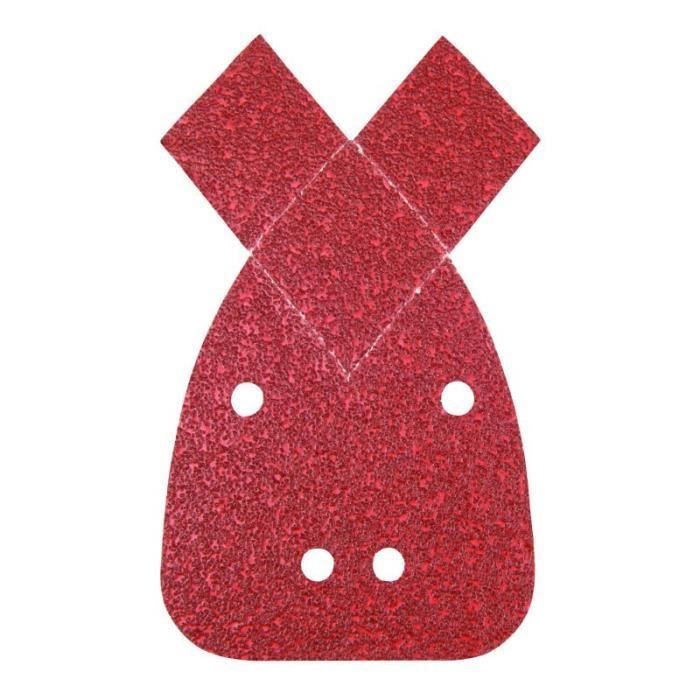 Lot de 10 feuilles abrasives auto-agrippantes 140 mm, 2 pointes Choix du modèle Grain 120 - Abrasif