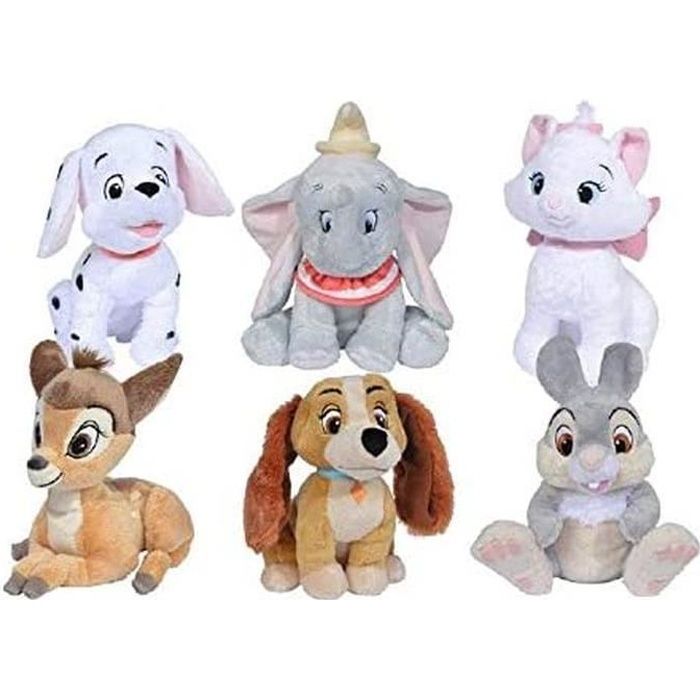 Simba Dickie 6315876187 Disney Classique Amis Peluche, Multicolore