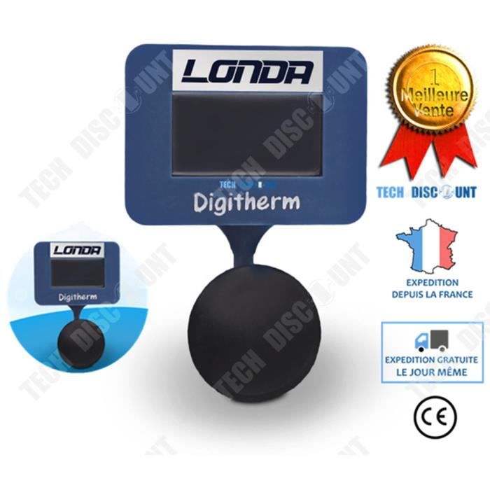 TD® thermometre aquarium ventouse digital fille numérique electronique eau LED lumiere eau sans fils pour piscine a piles interieur