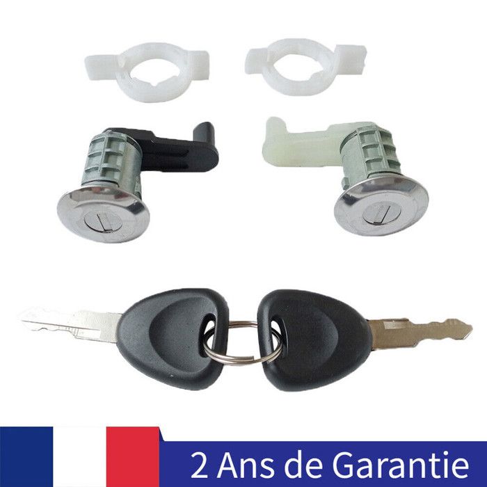 Cylindre De Serrure Renault Avec 2 Clés, Référence 7701029068 - Pièce D'origine Neuve