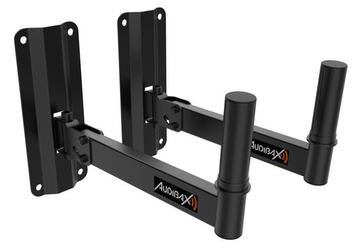 Audibax Neo 40 - Support mural pour enceintes 35 mm orientable charge 35 kg (mod.10176027)