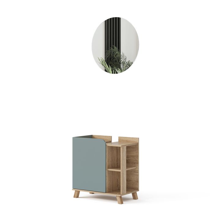Meubles bain Karen 2 pièces Sonoma/Bleu Vicco 47295