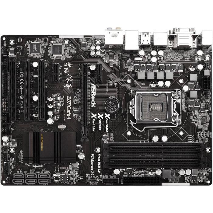 Carte mère ASRock Z87iCafe4 Intel Z87 LGA 1150 4xDDR3 32GB ATX Reconditionné - ASRock reconditionné disponible sur Cdiscount Seconde Vie