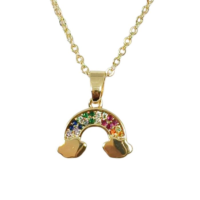 Collier doré plongeant avec strass