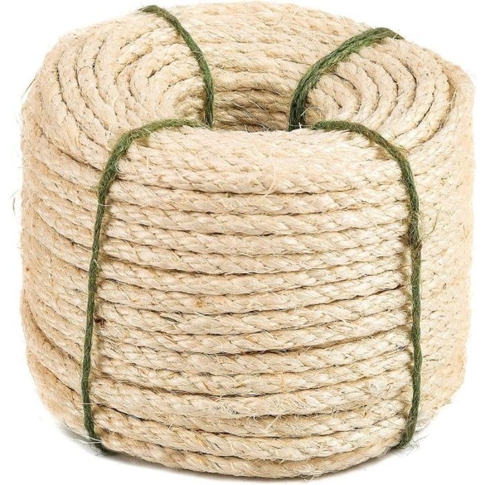 Meilleurs prix pour Corde en Sisal Naturel - Pour Griffoir de Chat 30 m 8 mm Bricolage PZCC