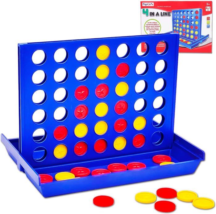 Jeu Puissance 4 Classique,Inclure 6 Jetons De Rechange-Jeux De Voyage ...