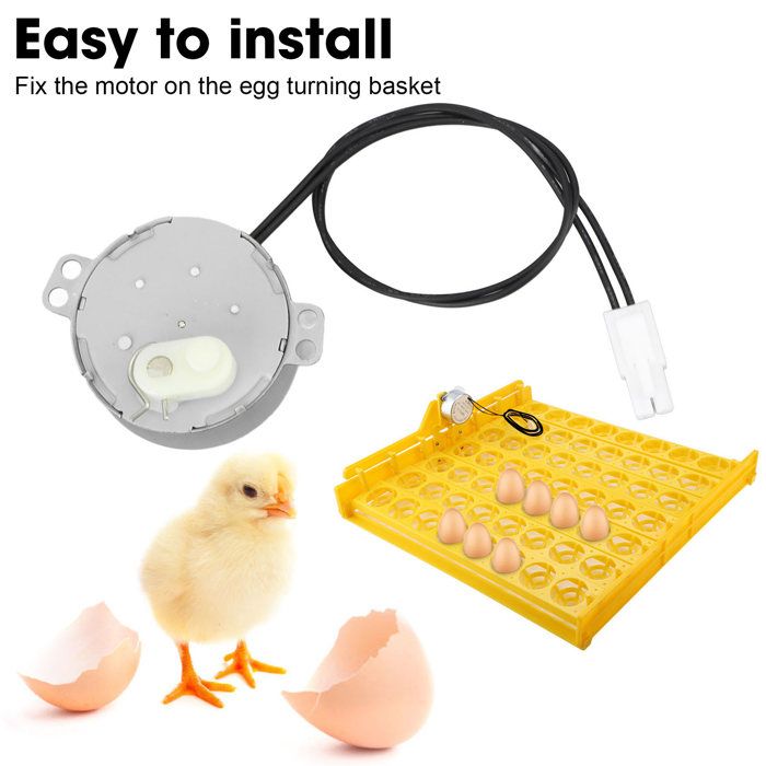 Comparer les prix de Moteur de retournement dufs 4 W pour incubateur pour poules canards oies oiseaux ufs 220-240 V Label