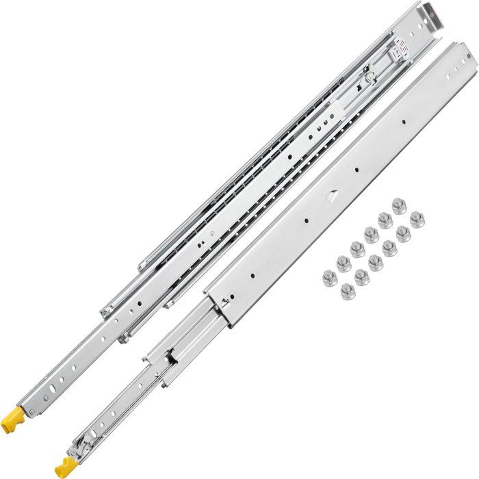 Glissières de tiroir roulement à bille 14 capacité 100lb 45mm largeur