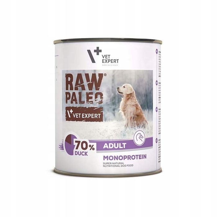 Nourriture humide pour chiens adultes - INSPIREDDOG - Canard 70% - Monoprotéine - Sans céréales - 800 g