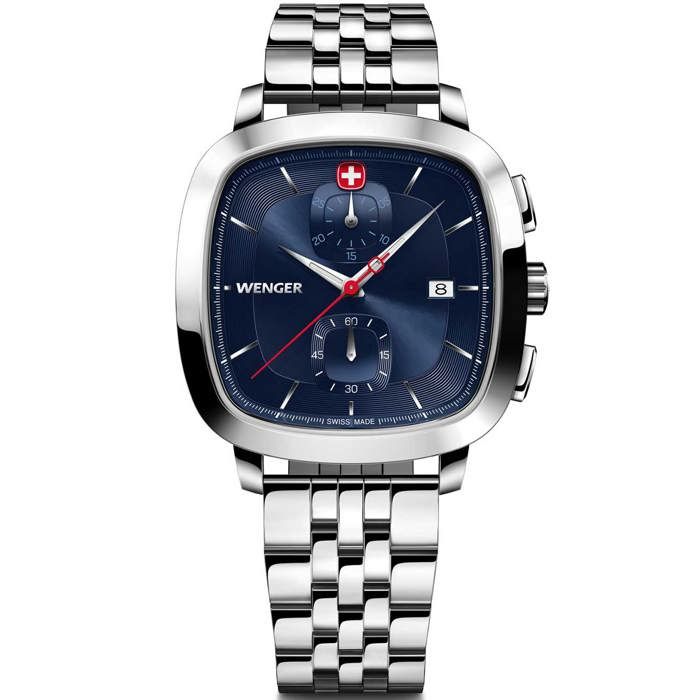 Wenger 01.1933.103 Montre Homme Vintage Classic Chronographe 40mm 5ATM