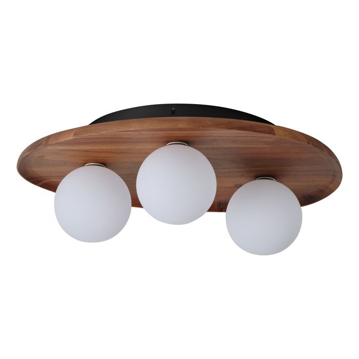 OSRAM Plafonnier Decor Acacia Nest Bois dAcacia Marron Version G9 Métal Verre Câble Textile OSRAM Plafonnier Decor Acacia Nest Bois dAcacia Marron Version G9 Métal Verre Câble Textile