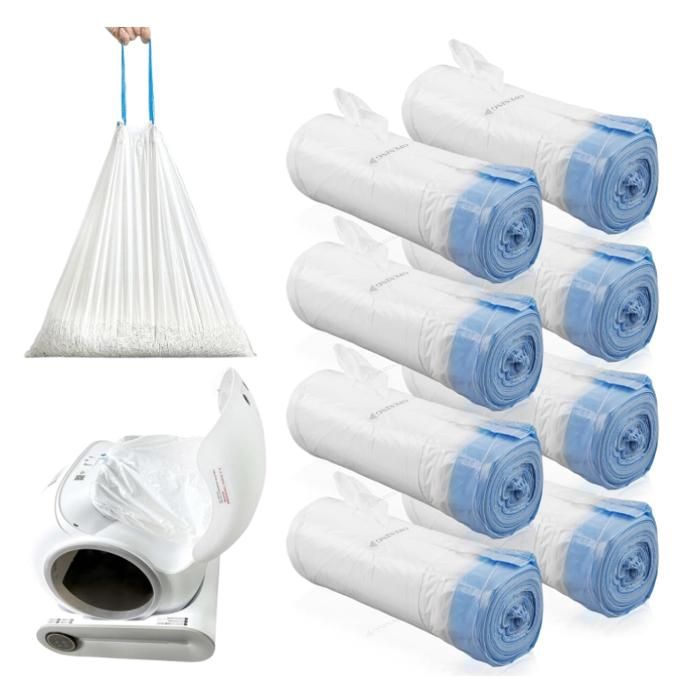 Lot De 10 Sacs Poubelle 25L Avec Poignée De Transport - Résistants, Étanchés Et Pratiques