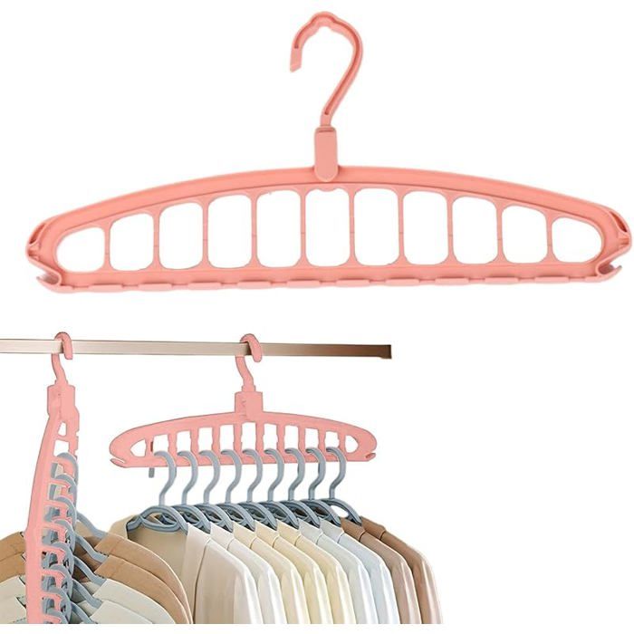 Cintres économiseur espace Organiseur de Placard Multi-Trous très résistant Ensemble de cintres Pliab PORTE-CINTRE POUR DRESSING