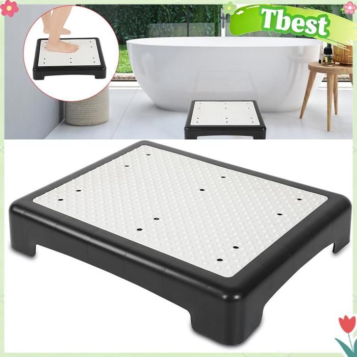Marchepied - TBEST - Tabouret détape - Antidérapant - Grande plateforme - Portable