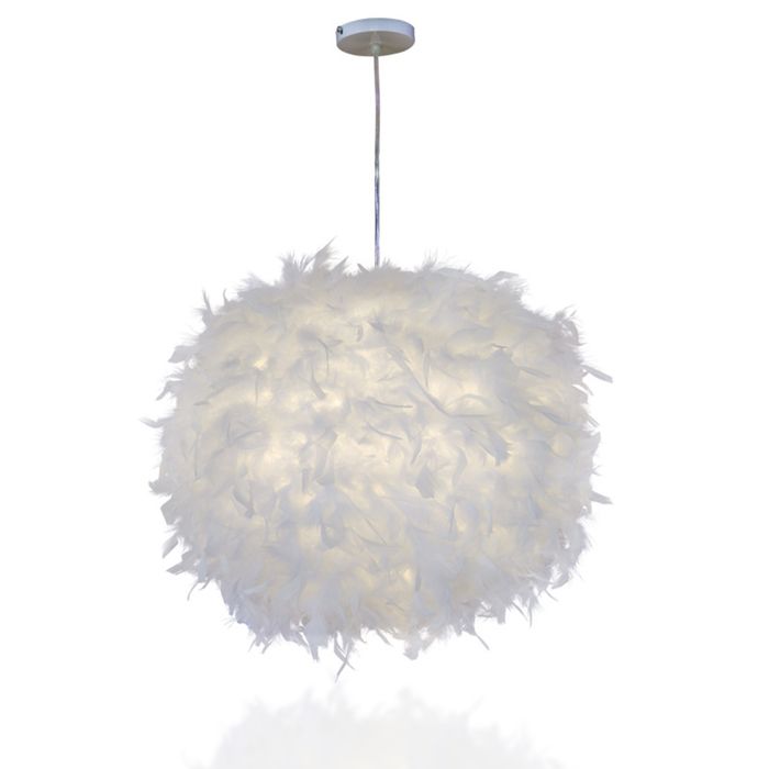 40 cm lampe de plume balle éclairage lustre style  - Aueq -  simple décoration hall dexposition chambre denfant blanc droplight