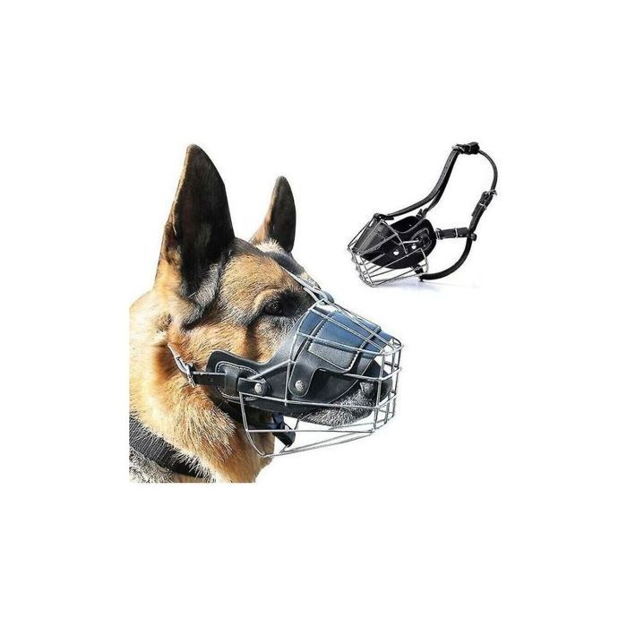 Muselière Super Metal Muselière Muselière en cuir pour grands chiens