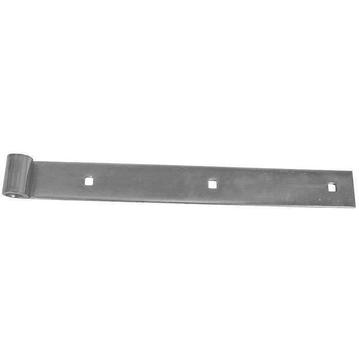 Penture bout carré 16 40x5 l800mm zingué blanc