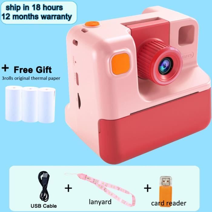 Zicor Caméra Enfants avec Carte SD 32GB, Vidéo 1080HD & Impression Instantanée, Cadeau Noël/Anniversaire Garçons-Filles, Portable Zicor Caméra Enfants avec Carte SD 32GB, Vidéo 1080HD & Impression Instantanée, Cadeau Noël/Anniversaire Garçons-Filles, Portable