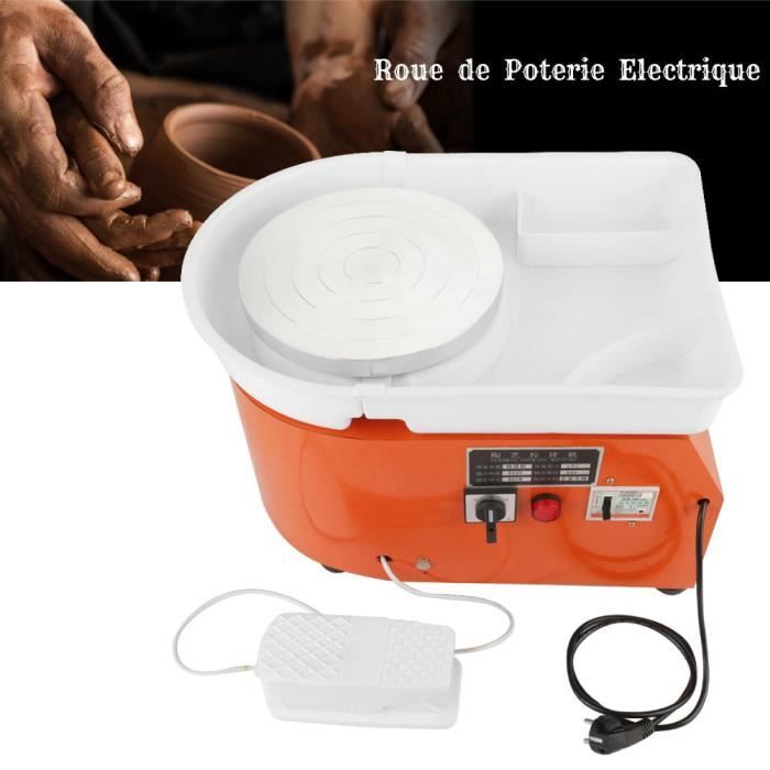 Ovshnrr Roue De Poterie Électrique Améliorée 25CM 350W - Écran LCD Double Contrôle